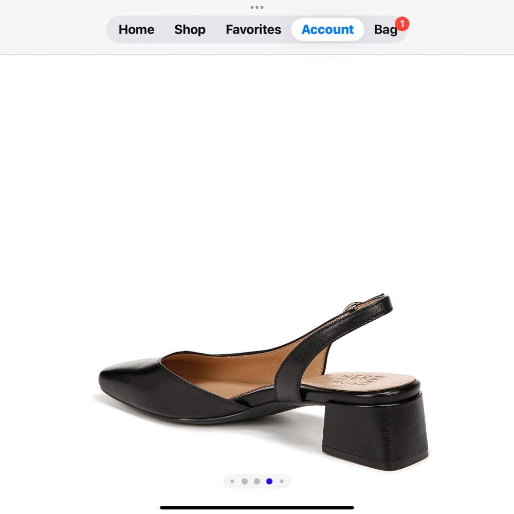 Naturalizer Black Slingback Heels - Picture 4 of 12